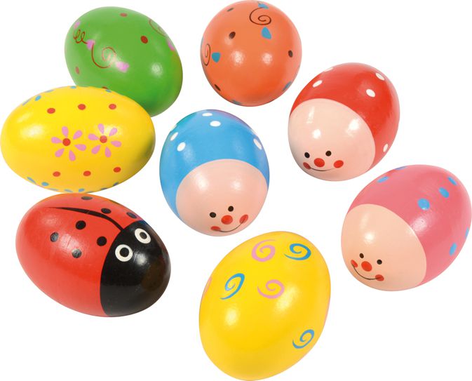Motiv Rassel Eier 8er Set